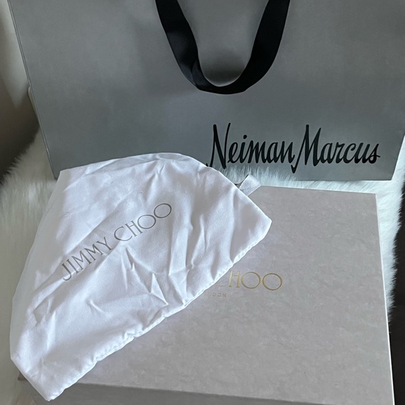 NWT  Jimmy Choo Diosa Gold Metallic Three Band Stiletto Heel Sandals - Picture 10 of 11